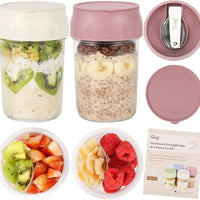 2 Set-Oat White/Rose Pink