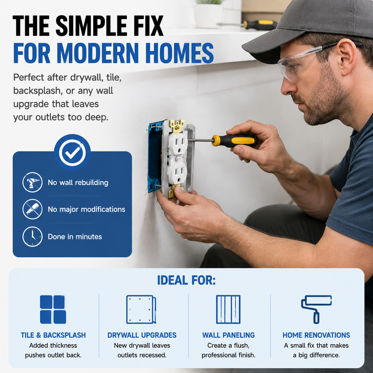 Outlet Repair Spacers – Fix Small Outlet Problems Before They Become Expensive Repairs