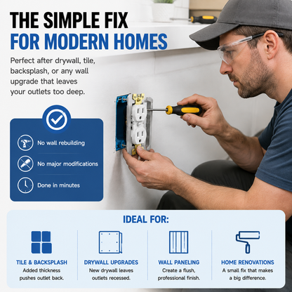 Outlet Repair Spacers – Fix Small Outlet Problems Before They Become Expensive Repairs