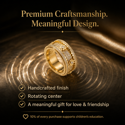 100% Handcrafted Rotating Gear Ring – Fine Artisan Jewelry