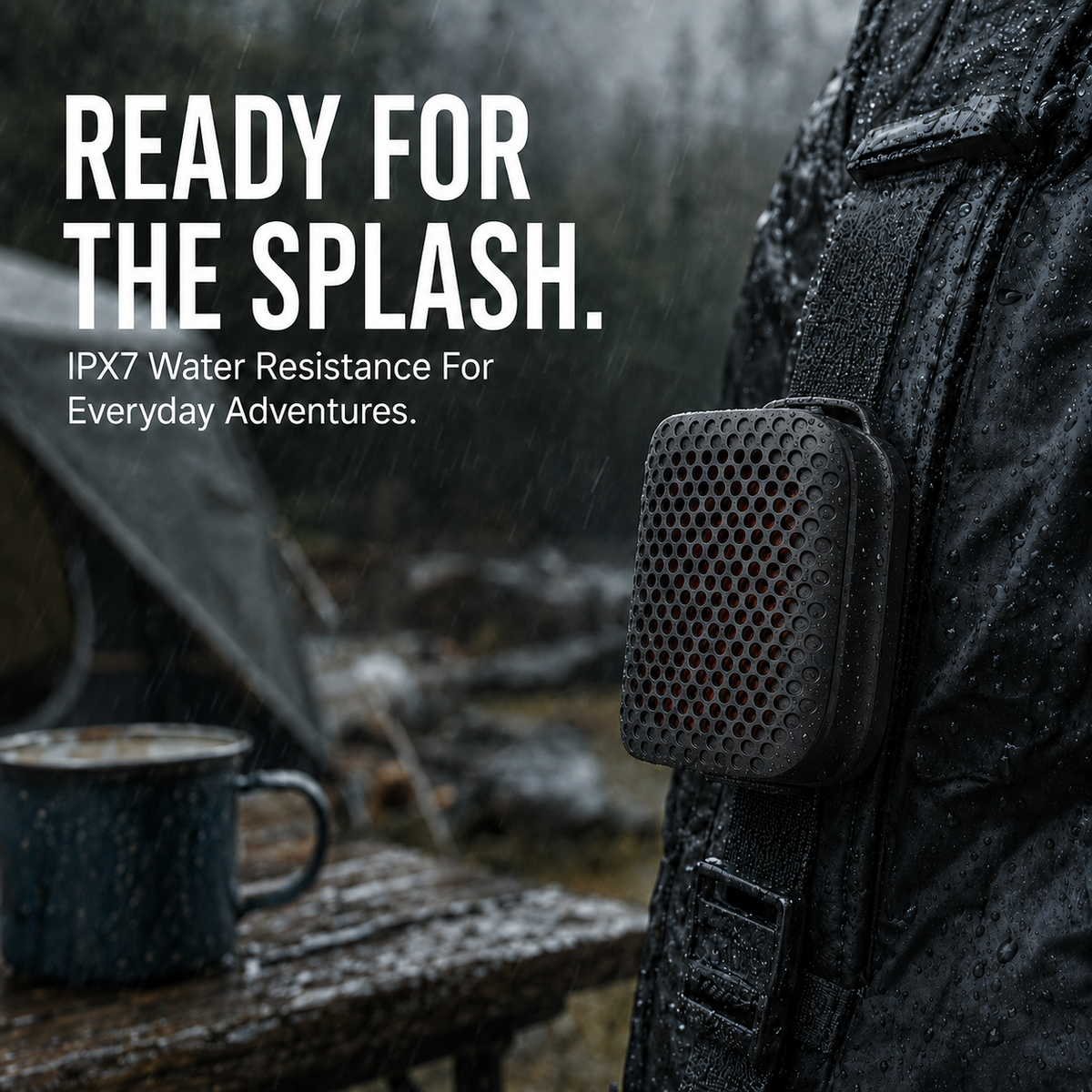 🔊 2026 New Magnetic Clip-On Bluetooth Speaker | IPX7 Waterproof, TWS Stereo & Ultra-Light Wearable Design