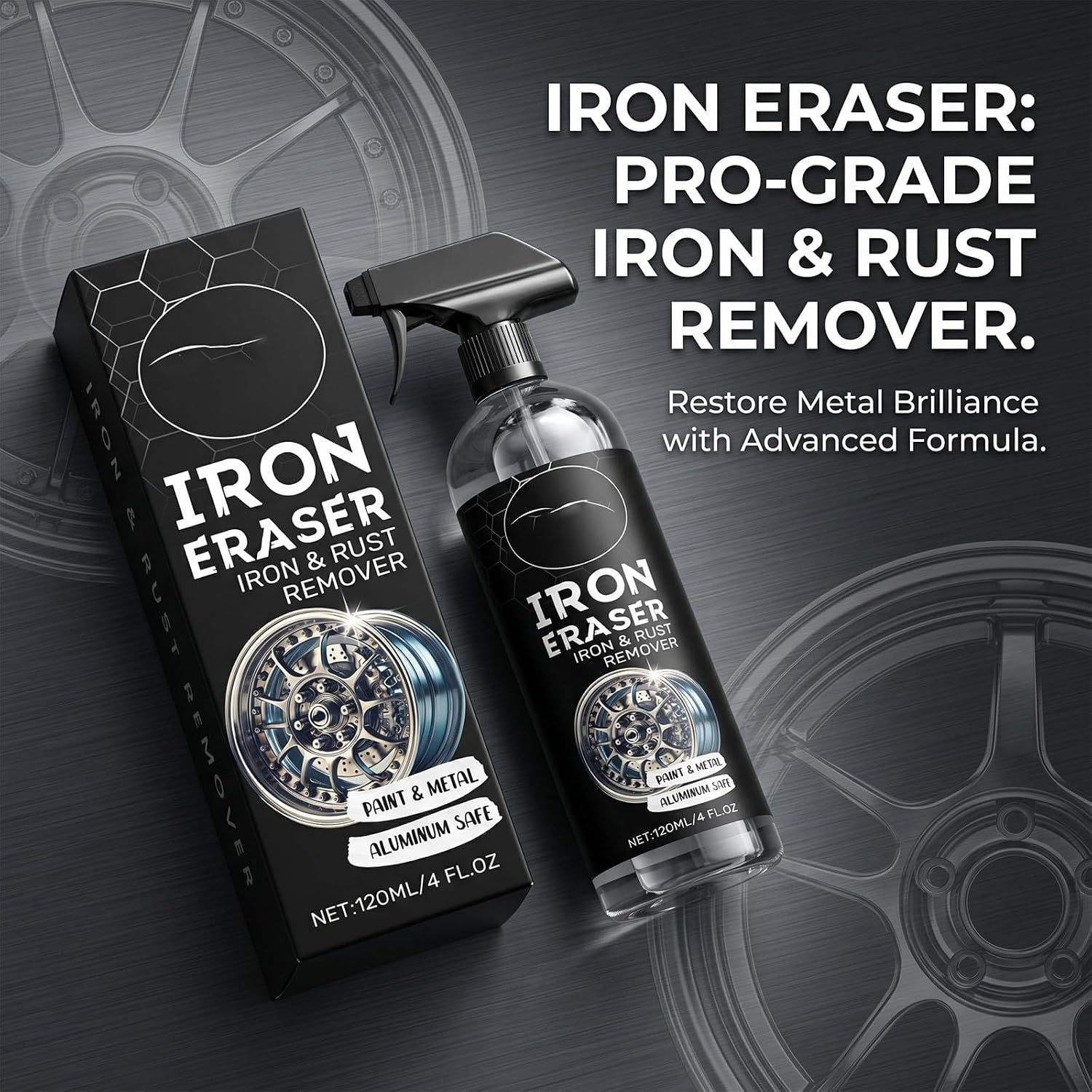 Car wheel cleaning effect