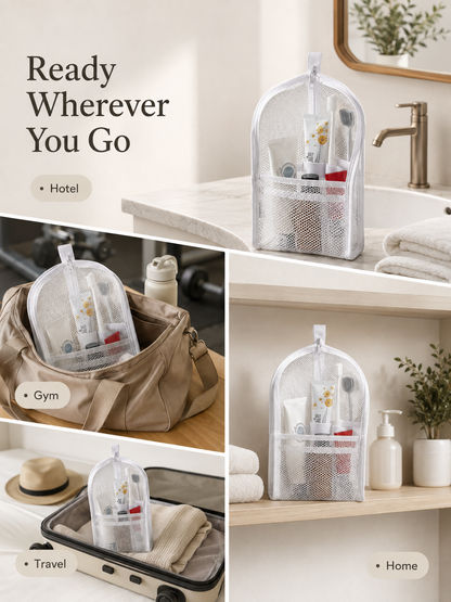 Self-Standing Travel Toiletry Pouch – Upright Organizer