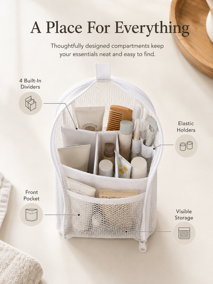 Self-Standing Travel Toiletry Pouch – Upright Organizer