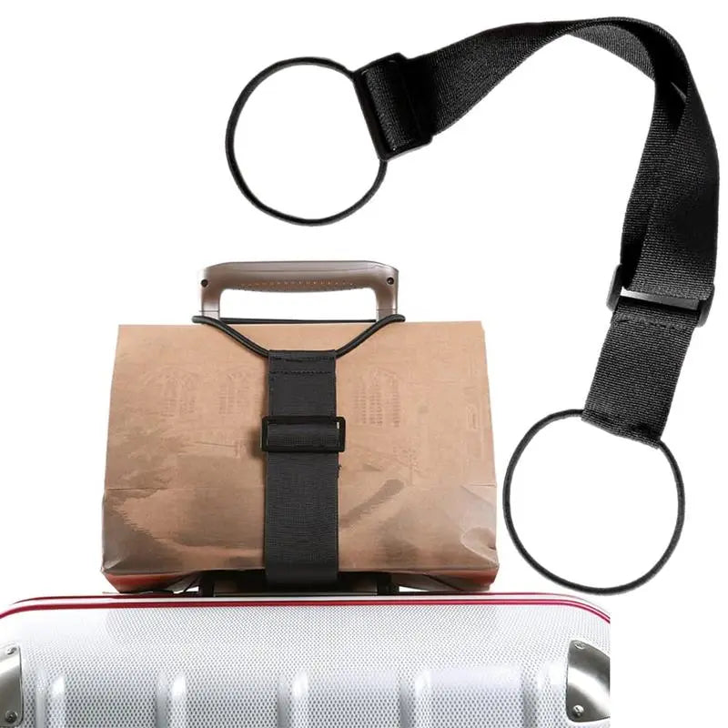 ✈️ Travel Made Easy | 2-Pack Multi-Use Strong Adjustable Rainbow Luggage Connector Straps 🌈
