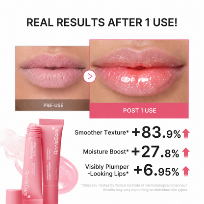 AnnieCare PDRN Peptide 2-in-1 Lip Balm + Gloss – Hydrating, Plumping & High-Shine