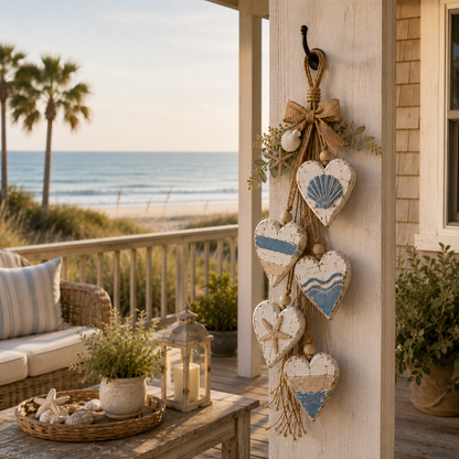 🤎 Handcrafted Wooden Heart Wall Hanging