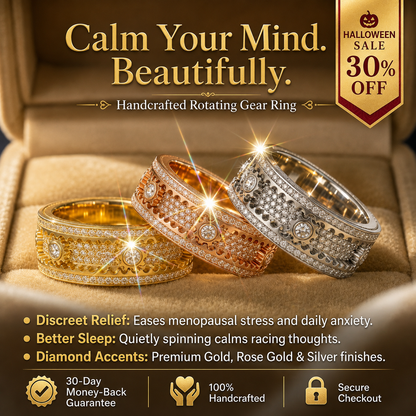 100% Handcrafted Rotating Gear Ring – Fine Artisan Jewelry