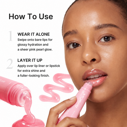 AnnieCare PDRN Peptide 2-in-1 Lip Balm + Gloss – Hydrating, Plumping & High-Shine