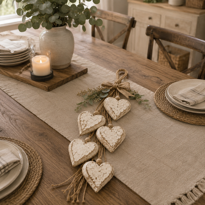 🤎 Handcrafted Wooden Heart Wall Hanging