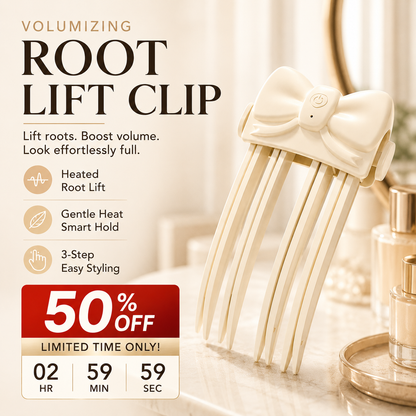 📢📢50% OFF !! ⏰Wireless Heated Volumizing Root Lift Clip - Salon Crown Volume Styling Tool for Fine Flat Hair