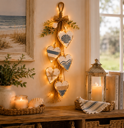 🤎 Handcrafted Wooden Heart Wall Hanging