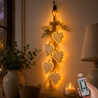 🤎 Handcrafted Wooden Heart Wall Hanging