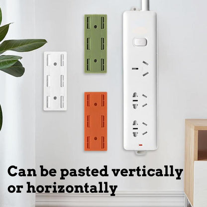 🏠 No-Drill Adhesive Power Strip Holders With Cable Clips