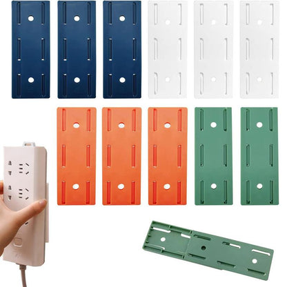 🏠 No-Drill Adhesive Power Strip Holders With Cable Clips