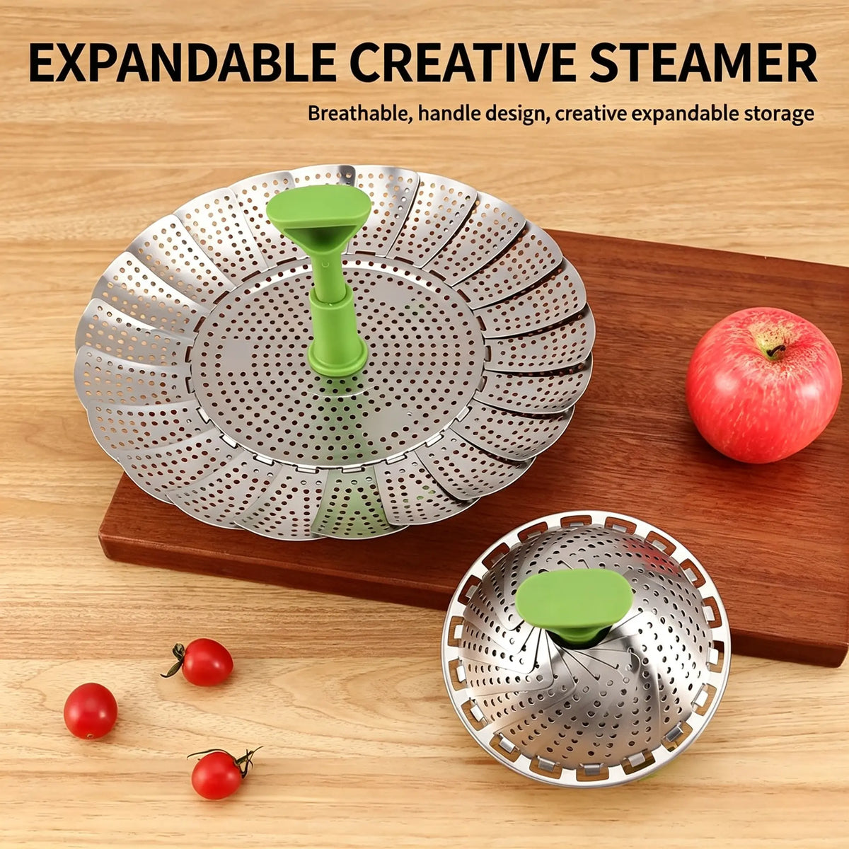 🍽️Expandable Stainless Steel Steamer Basket Fits Most Pots