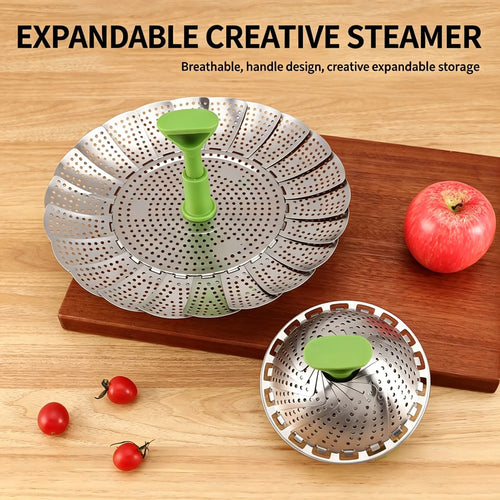 🍽️Expandable Stainless Steel Steamer Basket Fits Most Pots