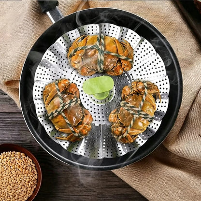 🍽️Expandable Stainless Steel Steamer Basket Fits Most Pots