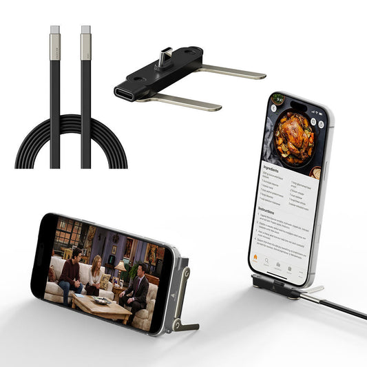 Charge Faster, Hold Smarter — 240W USB-C Cable + Built-In Phone Stand⚡