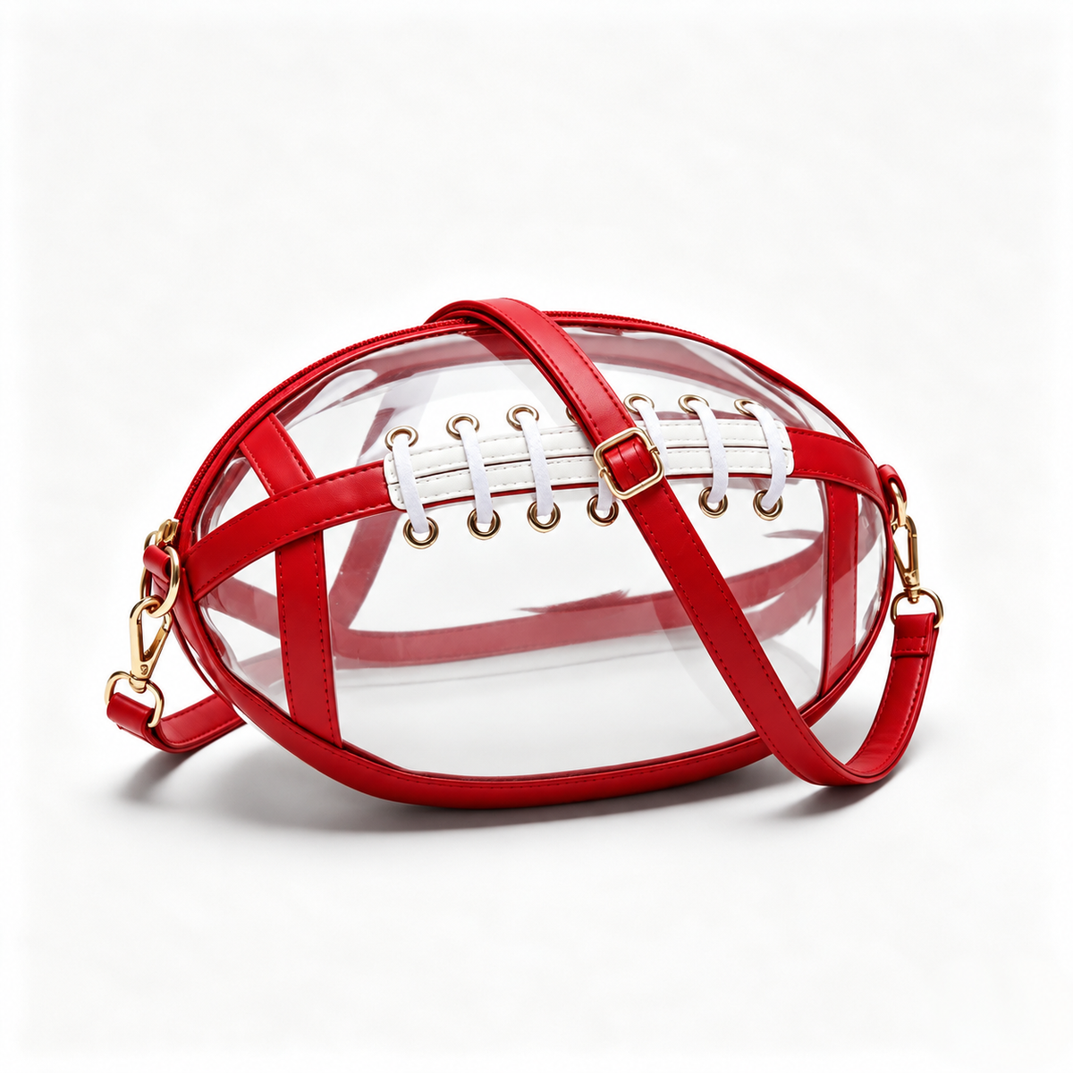 🏈Football Shaped Clear Crossbody Bag