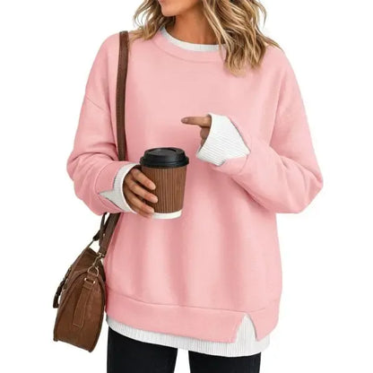 Women's Oversized Layered-Look Crewneck Sweatshirt - product image 11