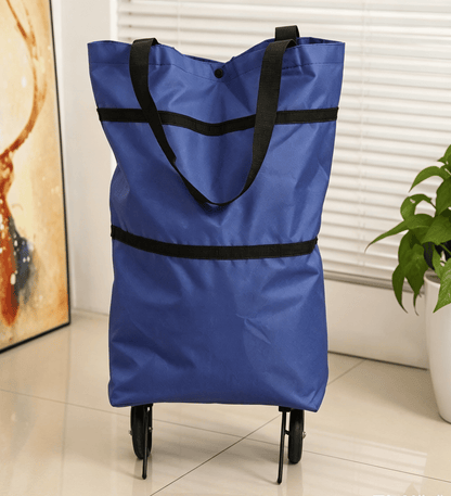 🌱✨ Limited Time 46% OFF | 🛒 2-in-1 Collapsible Rolling Shopping Bag