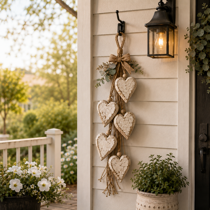 🤎 Handcrafted Wooden Heart Wall Hanging