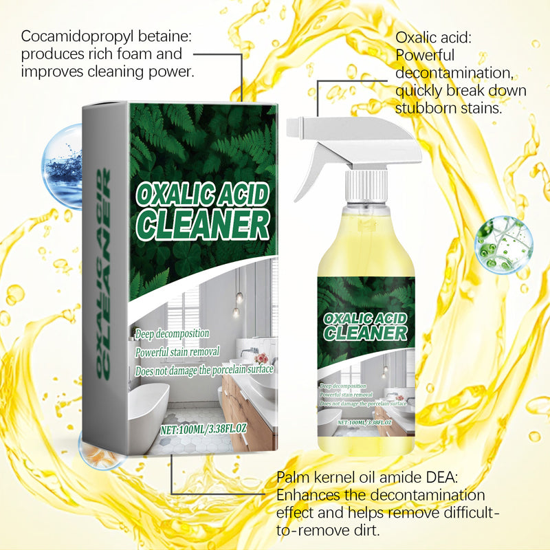 🥳2026 HOT SALE🥳💞50K+ SOLD!💥🔬 【CLEARANCE!】Molecular-Level Cleaning Tech! Oxalic Acid Bathroom Cleaner Dissolves Rust & Limescale 69% OFF🚽✨