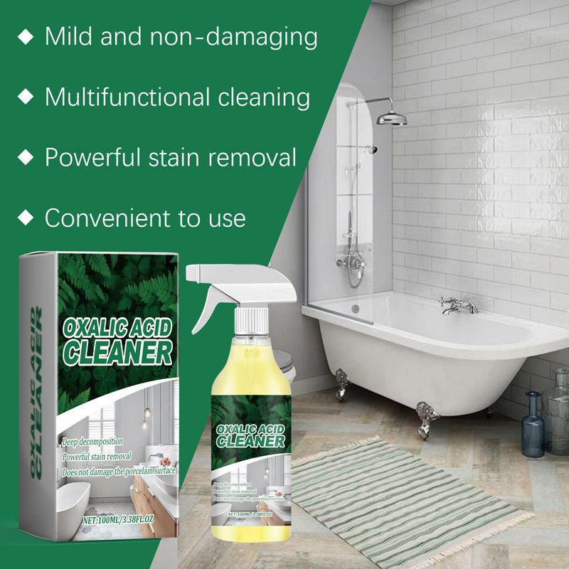 🥳2026 HOT SALE🥳💞50K+ SOLD!💥🔬 【CLEARANCE!】Molecular-Level Cleaning Tech! Oxalic Acid Bathroom Cleaner Dissolves Rust & Limescale 69% OFF🚽✨