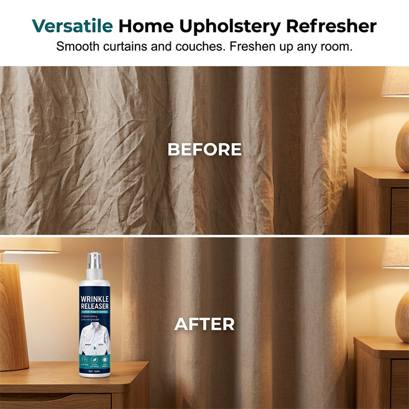 Instant wrinkle release – no iron, travel-ready, static-free & fresh